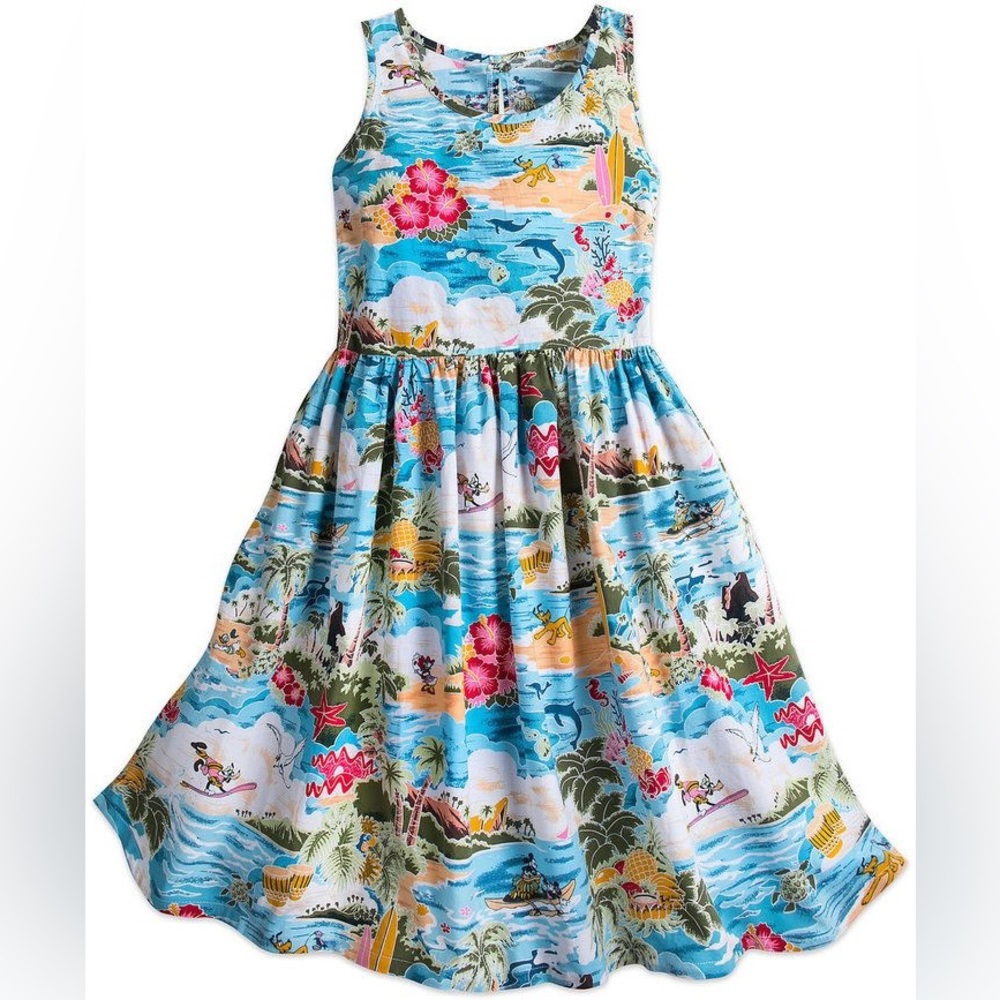 Disney Mickey and friends Hawaiian women’s dress size XS